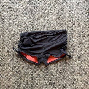 Athleta ruched swim shorts